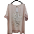 Tunika oversize krátký rukáv dámská (S/M/L ONE SIZE) ITALSKÁ MÓDA IMPLI2550565