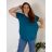 Tunika/tričko krátký rukáv dámské nadrozměr (XL/2XL ONE SIZE) ITALSKÁ MÓDA IM722006