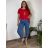 Kalhoty rifle dlouhé dámské  MOM (38-48) TP JEANS TPJ25D5118/DUR modrá 38