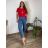 Kalhoty rifle dlouhé dámské  MOM (38-48) TP JEANS TPJ25D5118/DUR modrá 38