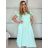 Šaty dlouhé letní krátký rukáv dámské (S/M/L ONE SIZE) ITALSKÁ MÓDA IM425140/DU -   žlutá -   S/M/L