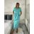 Šaty dlouhé volnočasové letní krátký rukáv dámské CARLA (S/M/L ONE SIZE) ITALSKÁ MÓDA IMSM25191/DR -   čierna -   S/M/L