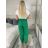 Nohavice letné zavinovací dlhé oversize dámske GINIE (S/M/L ONE SIZE) TALIANSKA MÓDA IMD24250/DU S/M/L zelená