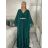 Šaty dlhé společenské elegantný krátky rukáv dámske (S/M/L ONE SIZE) TALIANSKA MÓDA IMPSH2550410