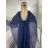 Šaty dlhé společenské elegantný krátky rukáv dámske (S/M/L ONE SIZE) TALIANSKA MÓDA IMPSH2550410