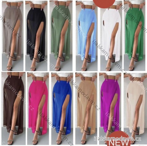 Sukňa dlhá šifónová dámska (XS/S/M ONE SIZE) TALIANSKA MÓDA IMWB25867