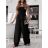 Overal dlouhý elegantní carmen bez rukávu dámský (XS/S/M ONE SIZE) ITALSKÁ MÓDA IMWGB25953