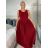 Šaty letné bez rukávu dámske PAGE (S/M/L ONE SIZE) TALIANSKA MÓDA IM725020/DU S/M/L vínová