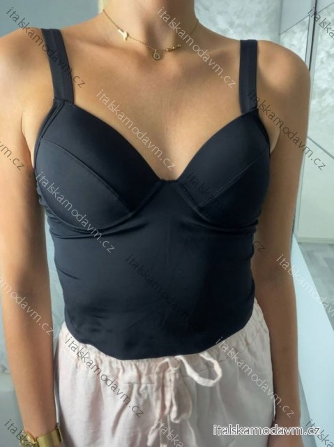 Croptop na ramienka dámsky (S/M ONE SIZE) TALIANSKA MÓDA IMPLP2480760045