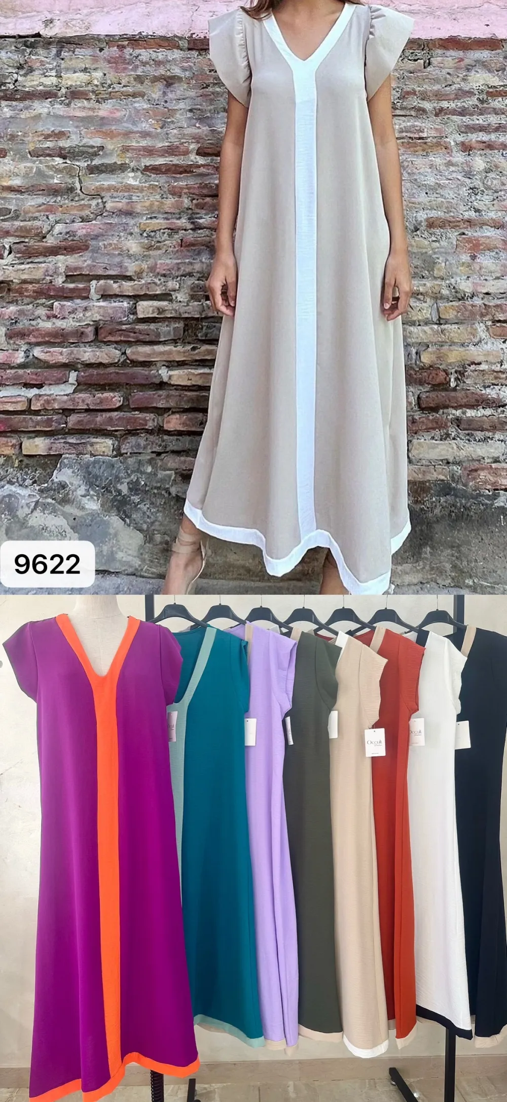 Šaty voľnočasové letné krátky rukáv dámske (S/M/L ONE SIZE) TALIANSKA MÓDA IMPOC259622