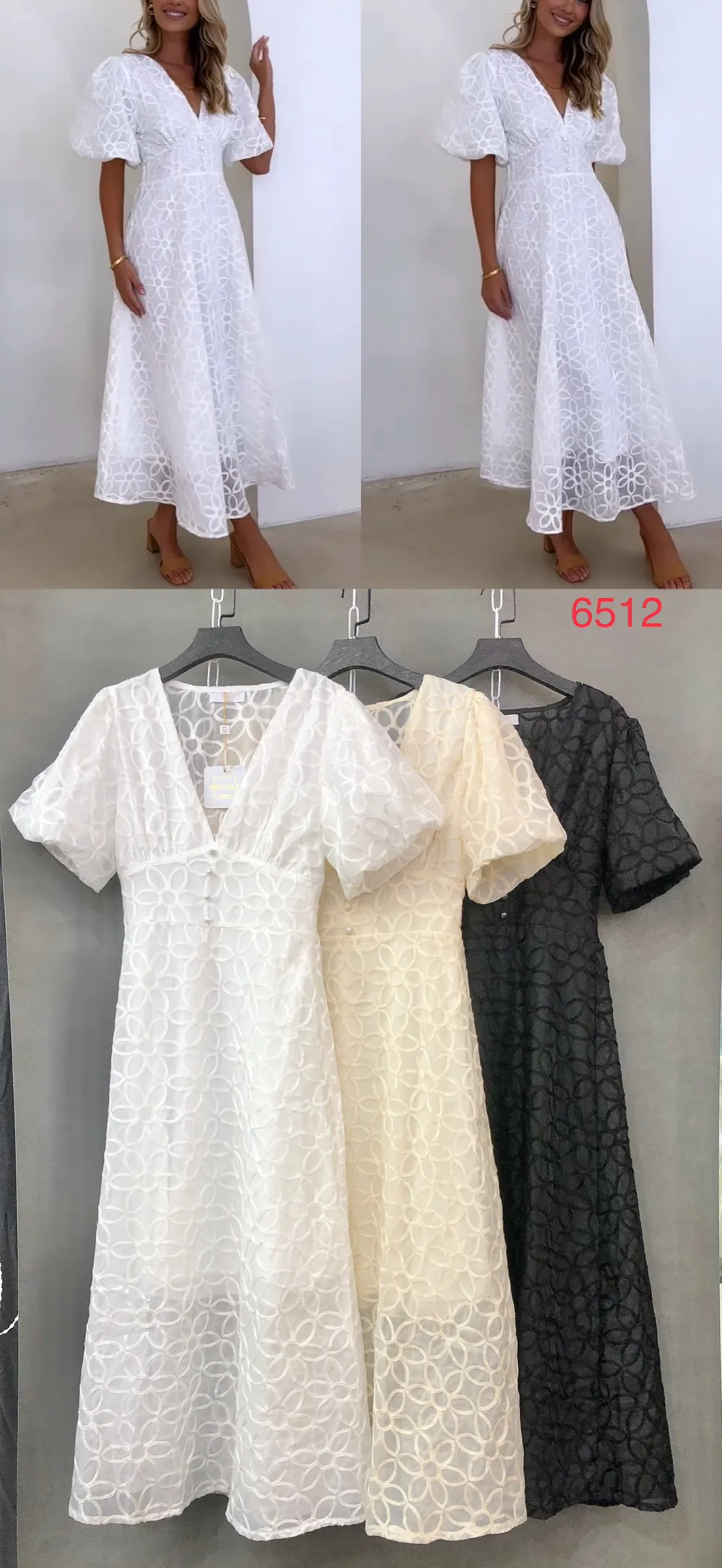 Šaty dlhé letné krátky rukáv dámske (S/M/L ONE SIZE) TALIANSKA MÓDA IMPOC256512