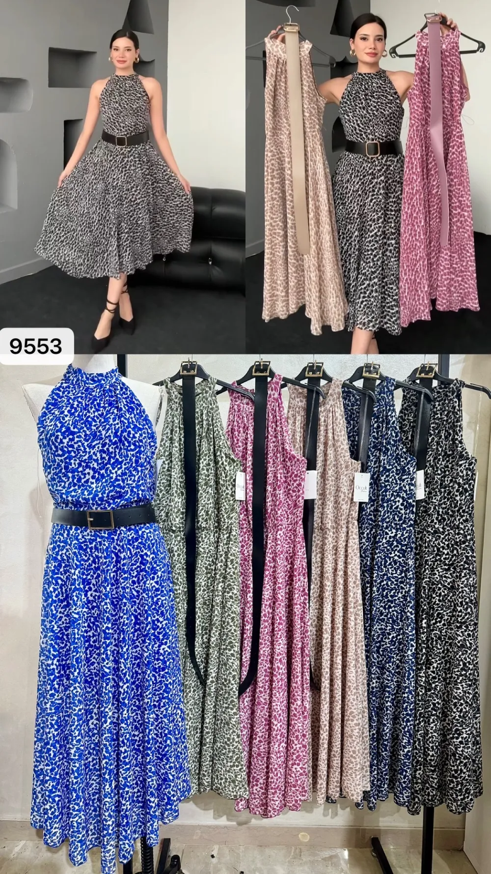 Šaty elegantné letné s opaskom bez rukávu dámske (S/M/L ONE SIZE) TALIANSKA MÓDA IMPOC259553