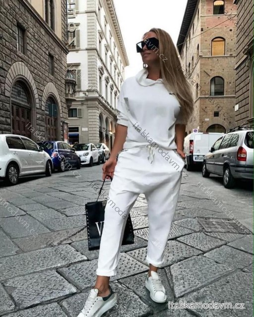 Tepláky dlouhé baggy dámské (S/L ONE SIZE) ITALSKÁ MÓDA IMM21230