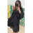 Šaty elegantné krajkové dlhý rukáv dámske (S/M/L ONE SIZE) TALIANSKA MÓDA IMPOC236345