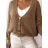 Sveter pletený na gombíky dlhý rukáv dámsky oversize Alessandra  (S/M/L/XL ONE SIZE) TALIANSKA MÓDA IMWC233944SM