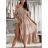 Šaty dlouhé carmen přes prsa letní dámské (XS/S/M ONE SIZE) ITALSKÁ MÓDA IMM25M12370