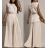 Souprava elegantní tričko bez rukávu a kalhoty dlouhé dámské (XS/S/M ONE SIZE) ITALSKÁ MÓDA IMM25M23157