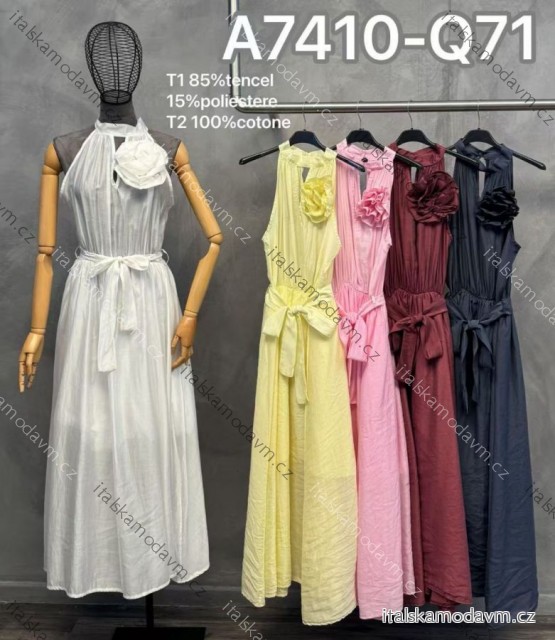 Šaty dlhé letné bez rukávu dámske (XS/S/M ONE SIZE) TALIANSKA MÓDA IMM25M7410