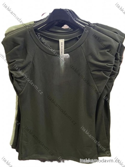 Tričko krátký rukáv dámské (XS/S/M ONE SIZE) ITALSKÁ MÓDA IMM25M21612