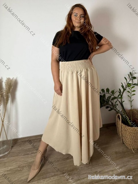 Sukně dlouhá dámské LAYA (46/48/50 ONE SIZE) ITALSKÁ MÓDA IM424423