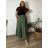 Sukňa dlhá dámska LADY (46/48/50 ONE SIZE) TALIANSKA MÓDA IM424423/DUR khaki 48/50