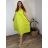 Šaty krátky rukáv dámske nadrozmer JULIE (48/50/52 ONE SIZE) TALIANSKA MÓDA IMSM25JULIE/DU  čierna