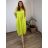 Šaty krátky rukáv dámske nadrozmer JULIE (48/50/52 ONE SIZE) TALIANSKA MÓDA IMSM25JULIE/DU  čierna