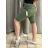 Kraťasy strečové šortky dámske (S/M ONE SIZE) TALIANSKA MÓDA IMC24209/DUR -   čierna -   S / M
