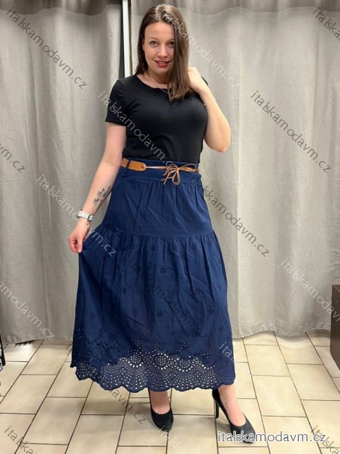 Sukňa dlhá s opaskom dámska MERIL (S/M/L ONE SIZE) TALIANSKA MÓDA IMSM25071