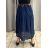Sukně dlouhá s páskem dámská MERIL (S/M/L ONE SIZE) ITALSKÁ MÓDA IMSM25071/DU S/M/L tmavě modrá