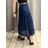 Sukně dlouhá s páskem dámská MERIL (S/M/L ONE SIZE) ITALSKÁ MÓDA IMSM25071/DU S/M/L tmavě modrá