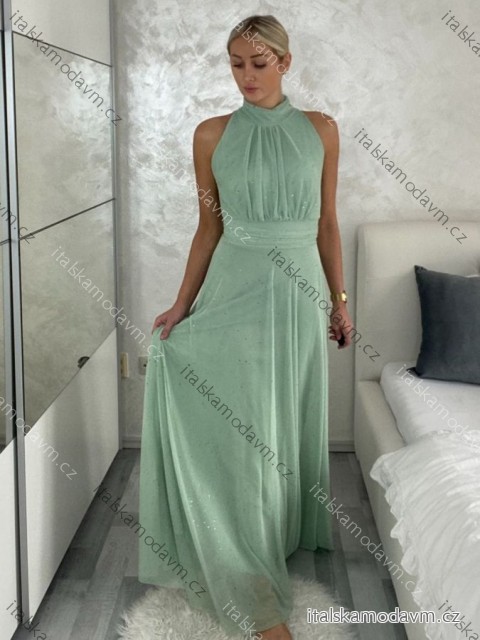 Šaty společenské elegantní třpytivé bez rukávu dámské KEYLA (S/M/L ONE SIZE) ITALSKÁ MÓDA IMPSH2520037/DR