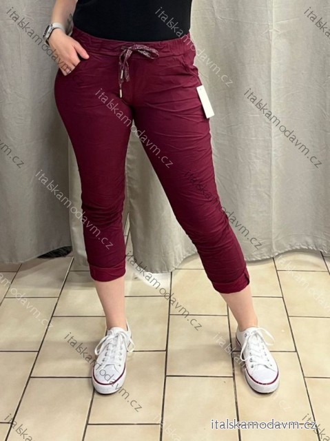 Kalhoty strečové dámské (M/L/XL ONE SIZE) ITALSKÁ MÓDA IMC25093