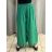 Kalhoty mušelínové letní oversize dámské nadrozměr LUCY (46/48/50 ONE SIZE) ITALSKÁ MÓDA IM425312