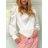 Body dlouhý rukáv dámské JULIA (S/M ONE SIZE) ITALSKÁ MÓDA IMPLP2454680090/DU -   bílá -   S/M