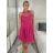 Šaty spoločenské krátke bez rukávu dámske (S/M ONE SIZE) TALIANSKA MÓDA IM3236287