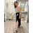 Kalhoty harémky aladinky letní dlouhé dámské JASMINA (S/M/L ONE SIZE) ITALSKÁ MÓDA IM424438/DUR S/M/L Černá