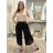 Kalhoty harémky aladinky letní dlouhé dámské JASMINA (S/M/L ONE SIZE) ITALSKÁ MÓDA IM424438/DUR S/M/L Černá