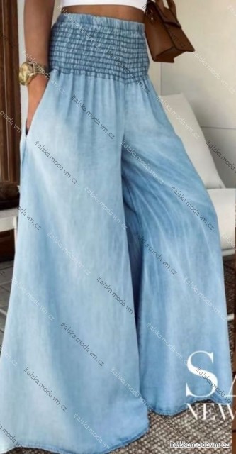 Kalhoty dlouhé letní oversize dámské (S/M/L ONE SIZE) ITALSKÁ MÓDA IMWGS251152