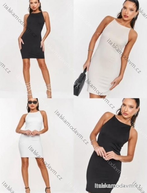 Šaty krátké letní bez rukávu dámské (XS/S/M ONE SIZE) ITALSKÁ MÓDA IMM25M33514