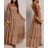 Šaty dlouhé letní mušelín carmen bez rukávu dámské (XS/S/M ONE SIZE) ITALSKÁ MÓDA IMWGS251192