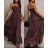 Šaty dlouhé letní mušelín carmen bez rukávu dámské (XS/S/M ONE SIZE) ITALSKÁ MÓDA IMWGS251192