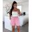 Kraťasy šortky mušelín dámske (S/M/L ONE SIZE) TALIANSKA MÓDA IMD25143