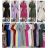 Šaty dlouhé letní krátký rukáv dámské (S/M/L ONE SIZE) ITALSKÁ MÓDA IMWB251279