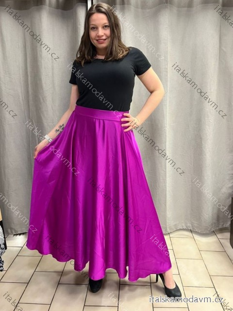 Sukně saténová dlouhá dámská Carol (S/M/L ONE SIZE) ITALSKá MODA IM325CAROL