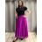 Sukně saténová dlouhá dámská Carol (S/M/L ONE SIZE) ITALSKá MODA IM325CAROL/DR S/M/L fuchsiová