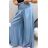 Kalhoty dlouhé letní riflové dámské (S/M/L ONE SIZE) ITALSKÁ MÓDA IMWCL251062
