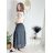 Sukně dlouhá s páskem dámská MERIL (S/M/L ONE SIZE) ITALSKÁ MÓDA IMSM25071/DU S/M/L tmavě modrá