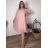 Šaty krátke elegantný krátky rukáv dámske nadroměr BEREMIKA (50/52/54 ONE SIZE) TALIANSKA MÓDA IMPSH2570006