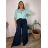 Kalhoty mušelínové letní oversize dámské nadrozměr LUCY (46/48/50 ONE SIZE) ITALSKÁ MÓDA IM425312